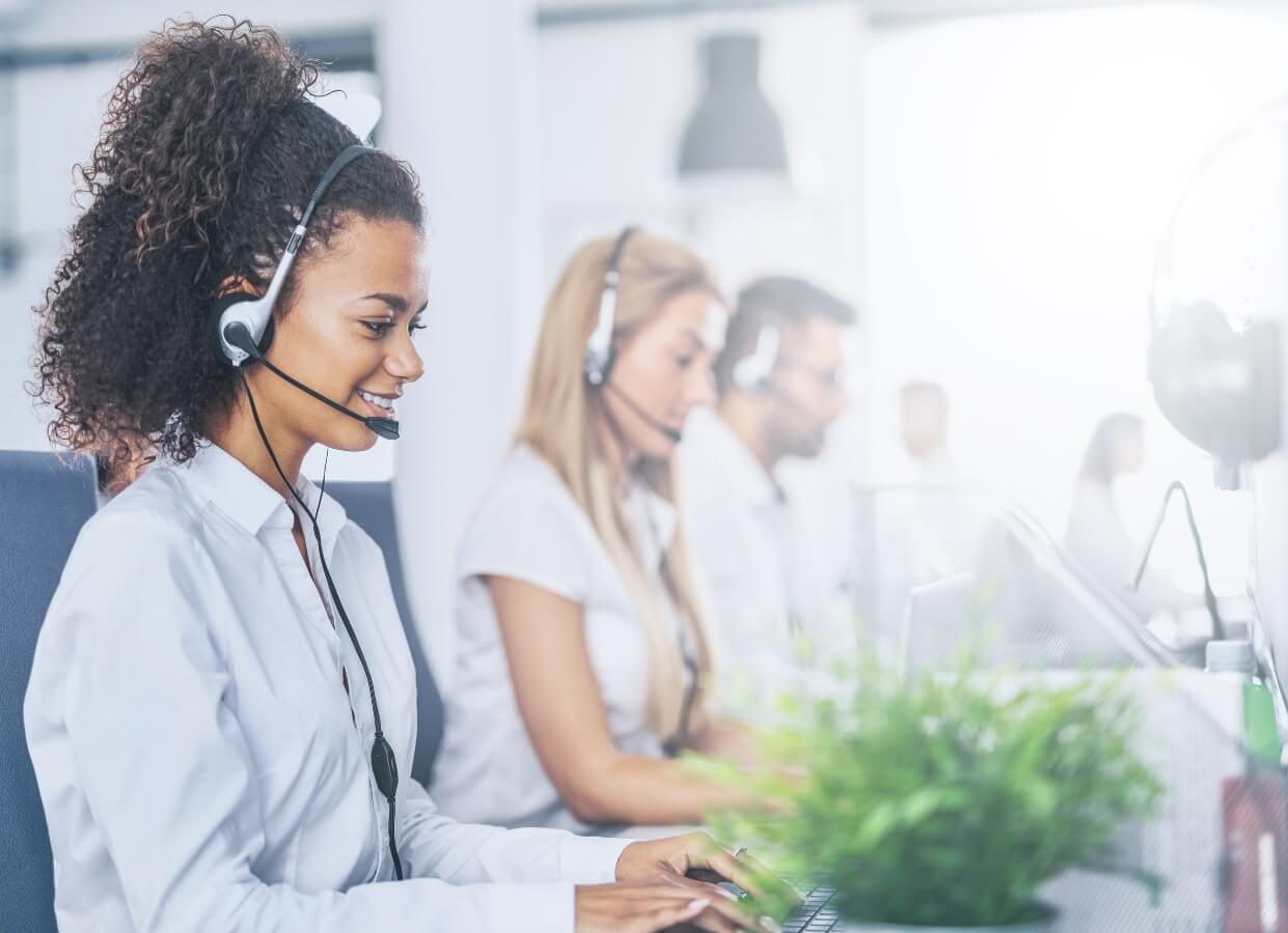 call agents displaying automotive call center benefits